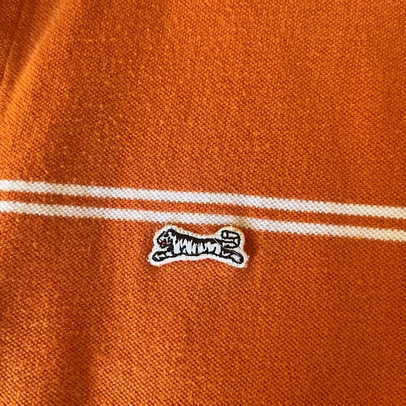 Le Tigre Polo Orange White Striped Shirt sku020 - Picture 6 of 8